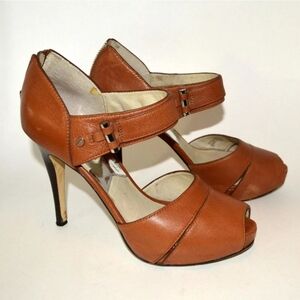 Michael Kors leather Heels sandals open toe 8